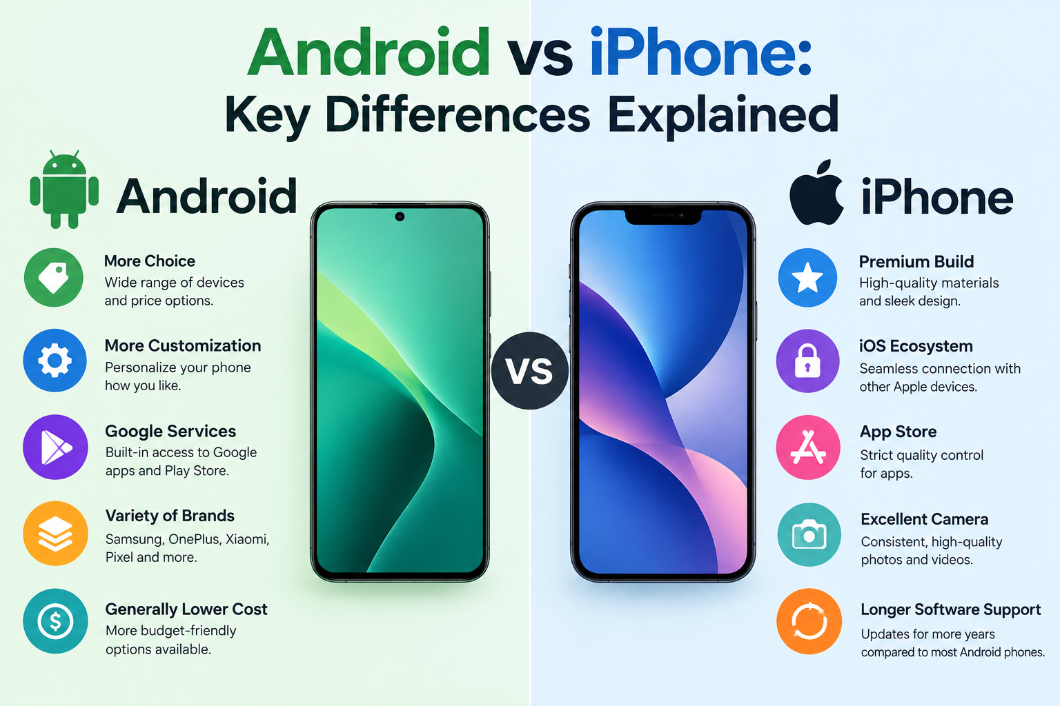 Android vs iPhone: Key Differences Explained