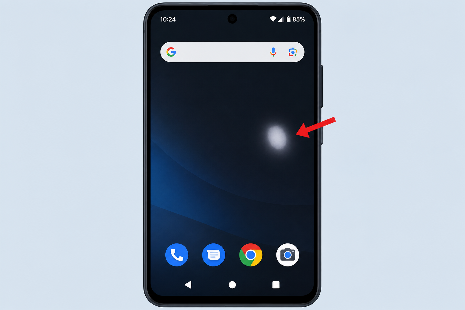 White Spot on Android Screen