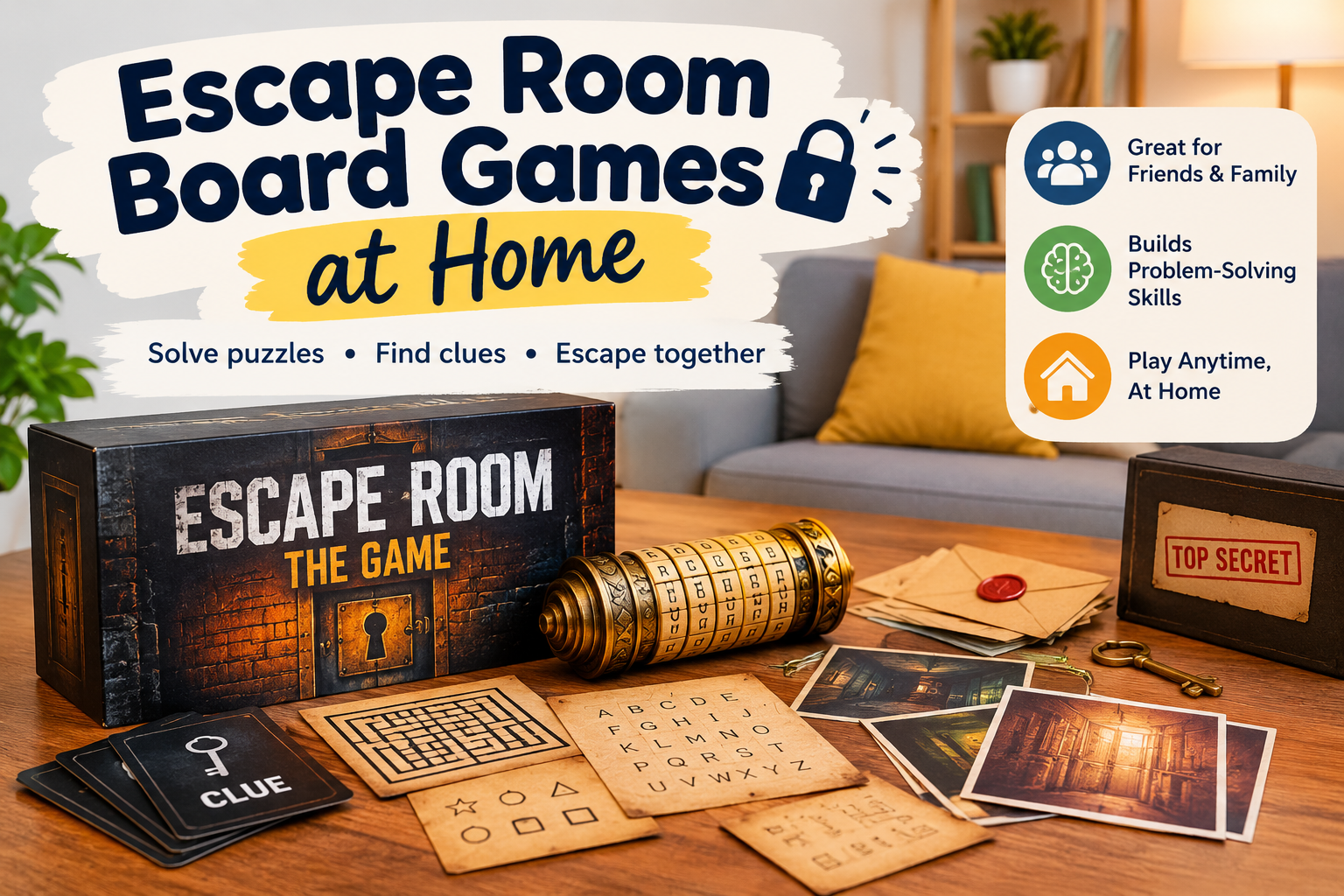 escape room board games at home
