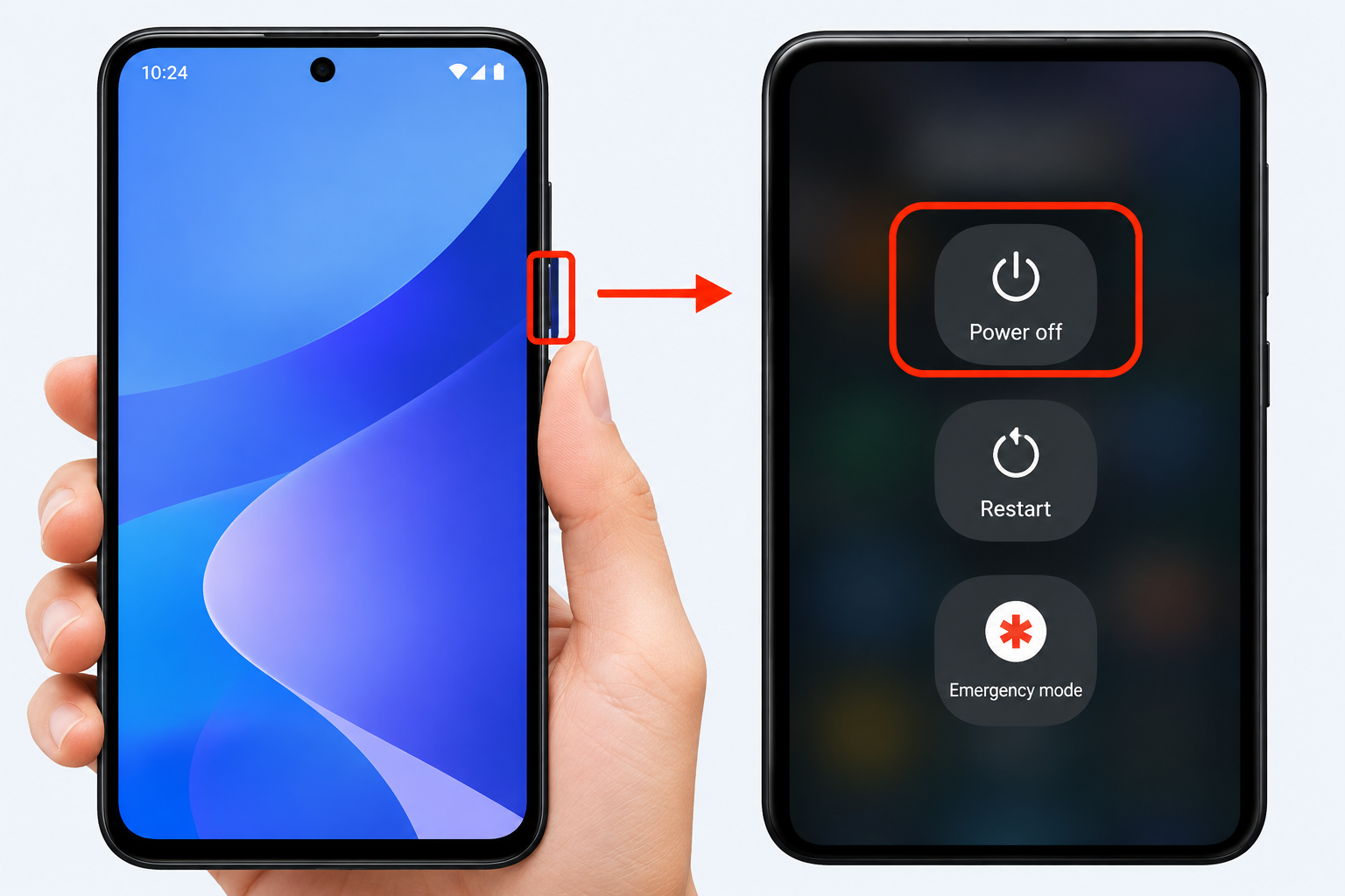 how to turn off android phone
