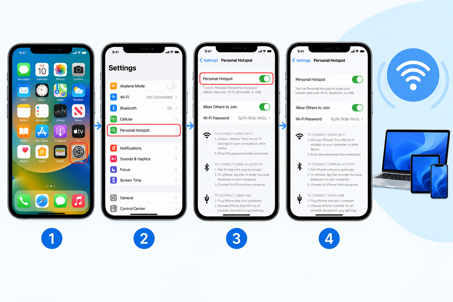 How to Turn On Mobile Hotspot on iPhone